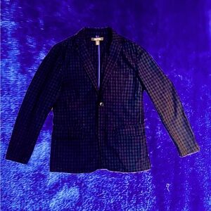 Used Like New Kenneth Cole Reaction casual black checkered blazer.
